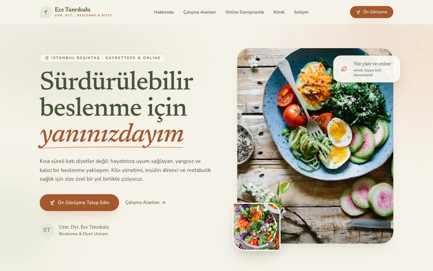 Papatya web sitesi tasarımı — ana sayfa önizlemesi