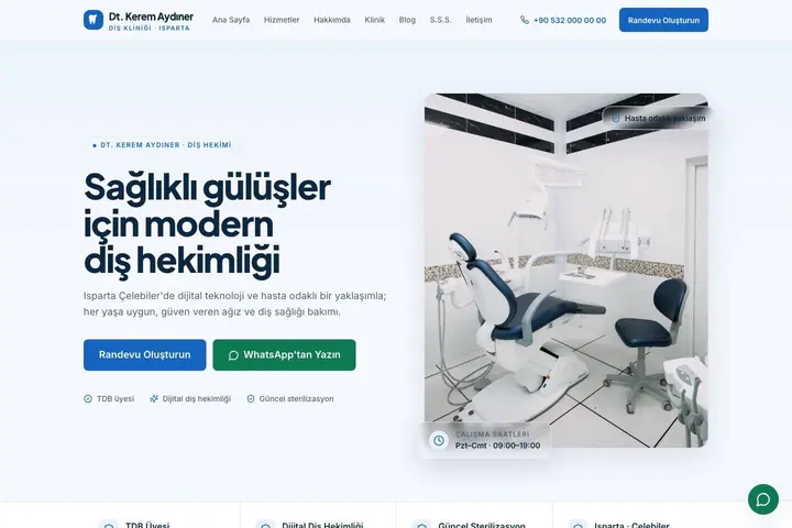 Lale tasarımının diş hekimliği demosu