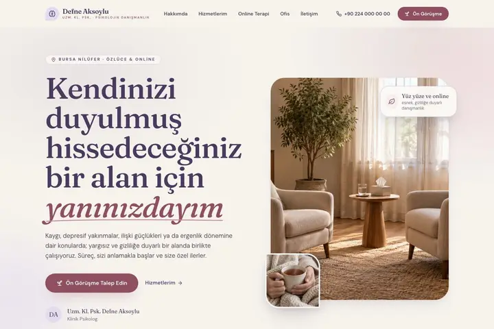 Papatya tasarımı — psikoloji demosu