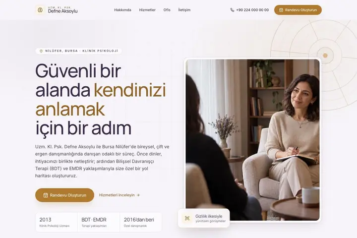 Sümbül tasarımı — psikoloji demosu